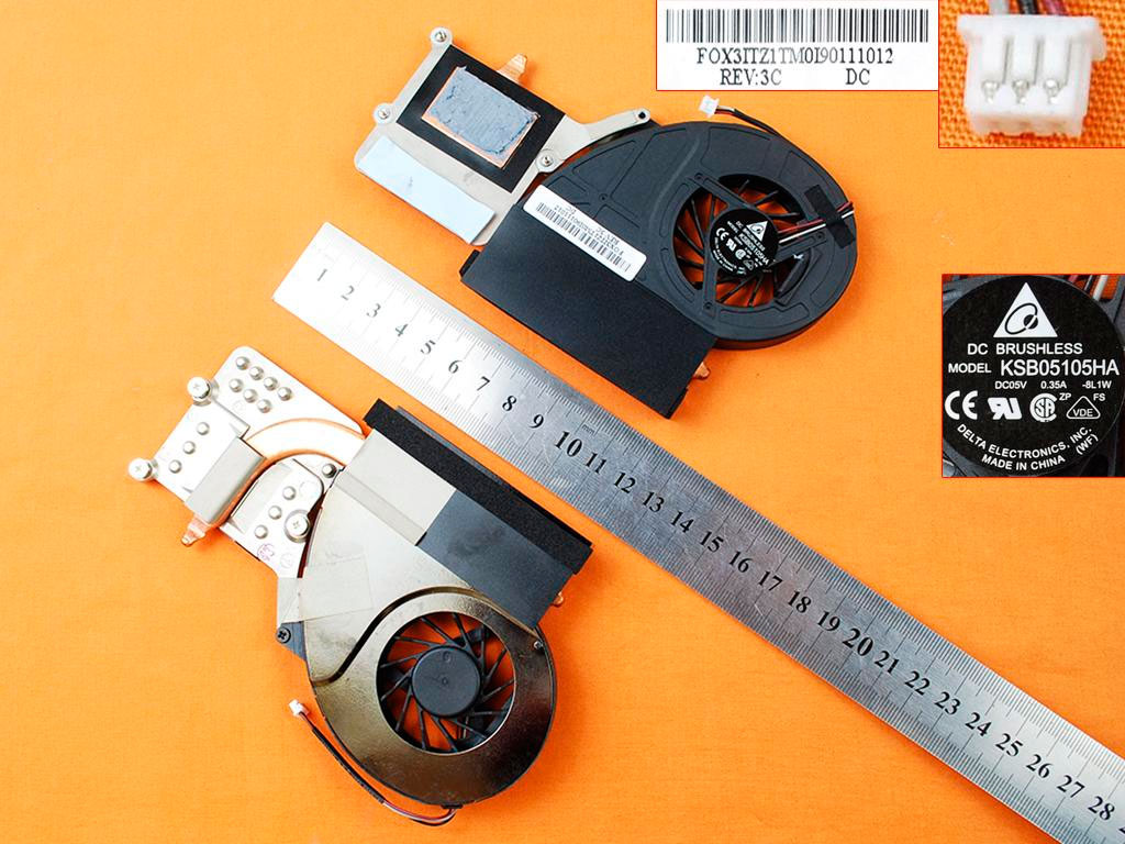 VENTILADOR CPU CON DISIPADOR | TOSHIBA SATELLITE P500 | P505 SERIES