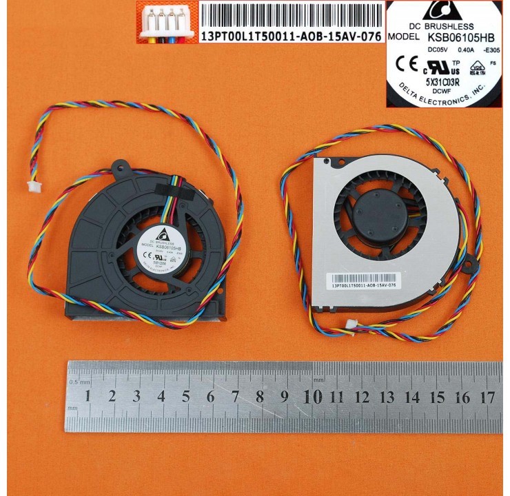 VENTILADOR CPU ASUS EEEBOX PC EEE EB EEEBO EB1501 EB1502 B202 SERIES | KSB06105HB-E305 13PT00L1T50011-AOB-15AV-06Y
