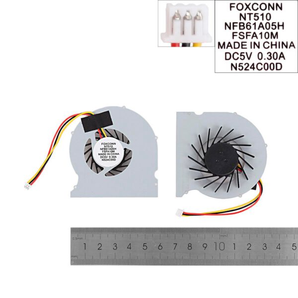 VENTILADOR CPU HAIER MINI 2 FOXCONN NT330I NT510 NT410 NT425 NT435 NT-A3700 SERIES
