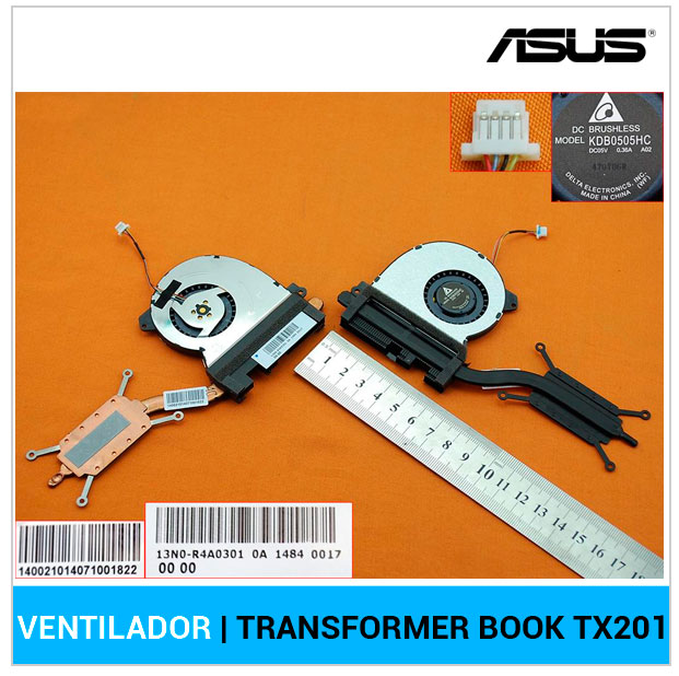 VENTILADOR CPU CON DISIPADOR | ASUS TRANSFORMER BOOK TX201 | TX201LA