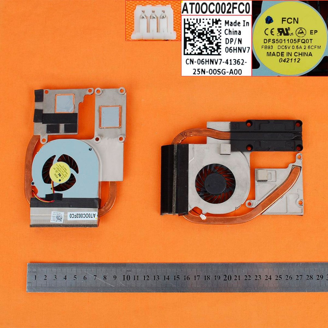 VENTILADOR CON DISIPADOR CPU CON GPU INDEPENDIENTE DELL VOSTRO 3560 5520 5525 7520 SERIES | 06HNV7