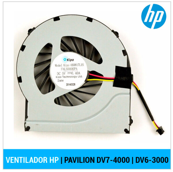 VENTILADOR CPU | HP PAVILION DV7-4000