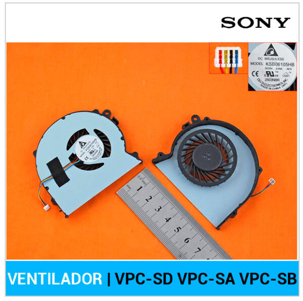 VENTILADOR CPU SONY VAIO VPC-SD VPC-SA VPC-SB SERIES