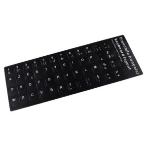 ETIQUETAS ADHESIVAS | TECLADO FRANCÉS NEGRO