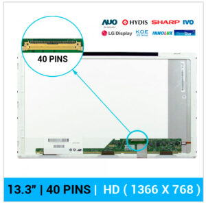 PANTALLA 13.3" | HD LED | 40 PINS | CONECTOR INFERIOR DERECHA