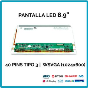 PANTALLA 8.9" | WSVGA (1024x600)