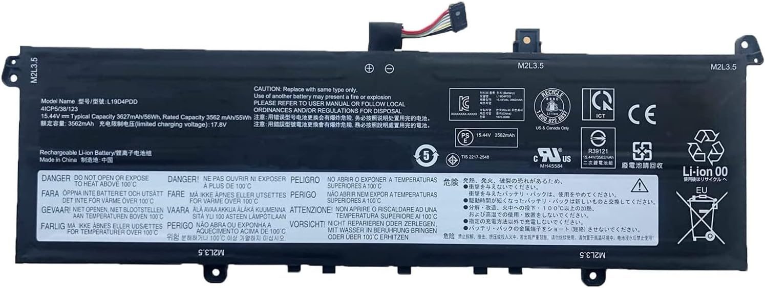 BATERIA PORTATIL LENOVO THINKBOOK 13S G2 ARE 13GS ITL 14S G2 ITL SERIES | L19M4PDD 14.8V · 3200MAH