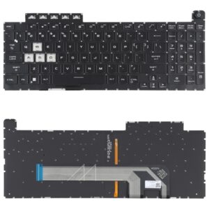 TECLADO ESPAÑOL ASUS TUF GAMING FX506 FA506 FX706 FA706 SERIES SIN FRAME RETROILUMINADO | AEBKXU00010 0KNR0-661VUS00 V191346AS1 (MODELO 1)