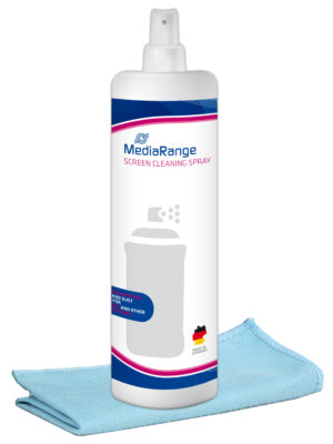 SPRAY Y PAÑO DE LIMPIEZA DE PANTALLAS MEDIARANGE | 250ML