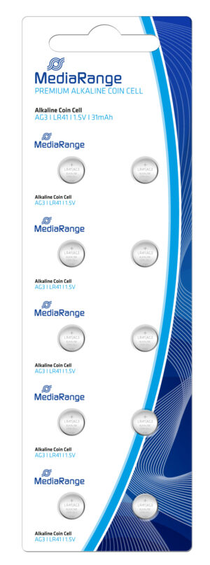 PILAS BOTÓN AG3 | LR41 MEDIARANGE | PACK DE 10 UNIDADES