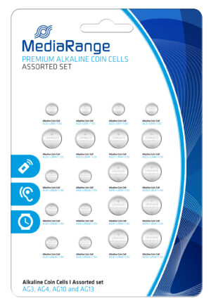 PILAS BOTÓN AG3 | GA4 | AG10 | GE 13 MEDIARANGE | PACK DE 20 UNIDADES