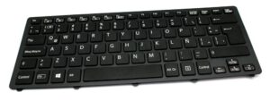 TECLADO INGLÉS SONY | VAIO SVF14N | NEGRO| CON MARCO | RETROILUMINADO