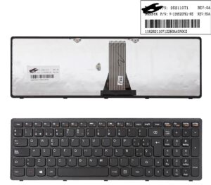 TECLADO ESPAÑOL LENOVO G500S S500 S510P FLEX 15 SERIES | NEGRO CON MARCO NEGRO