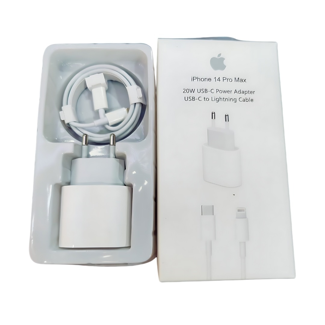 APPLE ADAPTADOR DE CORRIENTE USB 20W USB-C + CABLE USB-C A LIGHTNING