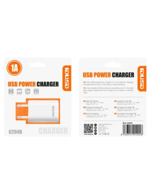 CARGADOR USB 1A BLANCO | 6204B