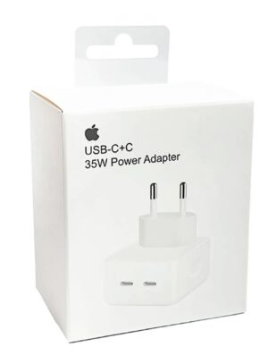 APPLE ADAPTADOR DE CORRIENTE 35W CON 2 PUERTOS USB-C