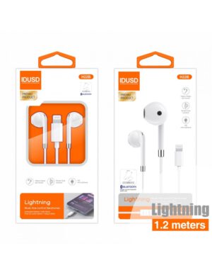 AURICULARES LIGHTNING METAL BLANCO | H22B