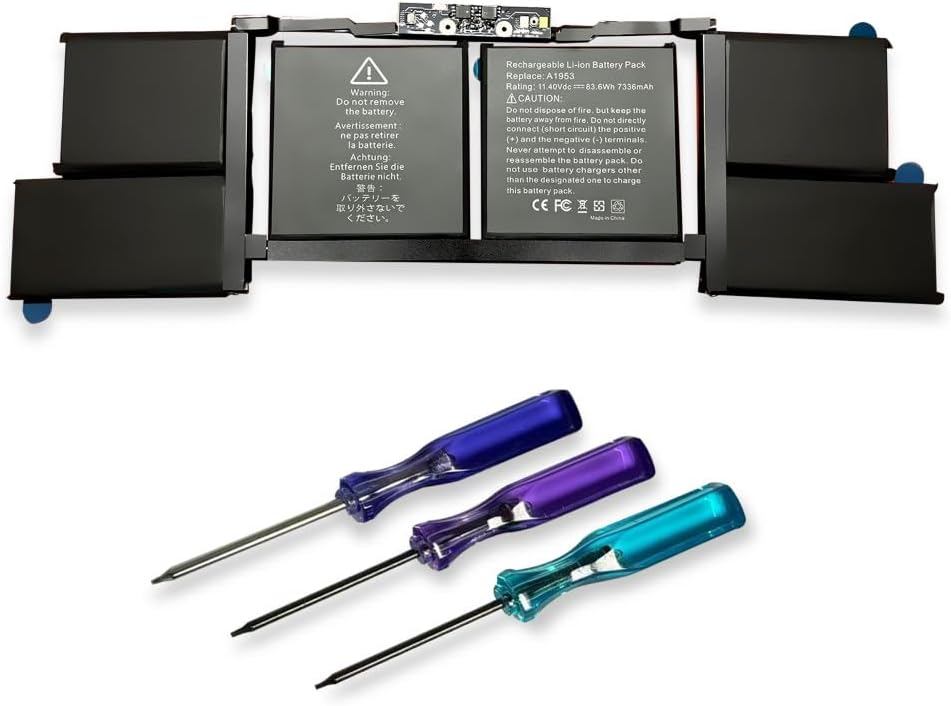 BATERIA APPLE A1990 COMPATIBLE MACBOOK PRO 15 A1953 A1990 ( MEDIADOS 2018 , 2019 ) 11.41V · 7326mAh / 83.6Wh