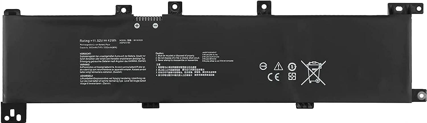 BATERIA ASUS F505B VIVOBOOK 17 X705NA-BX033T F705BA R702MA SERIES | B31N1635 | 11.4V · 3600MAH
