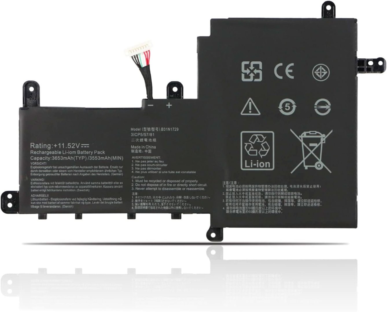 BATERIA ASUS VIVOBOOK S15 S530F S530UF S530UN SERIES | B31N1729 11.4V · 3600MAH