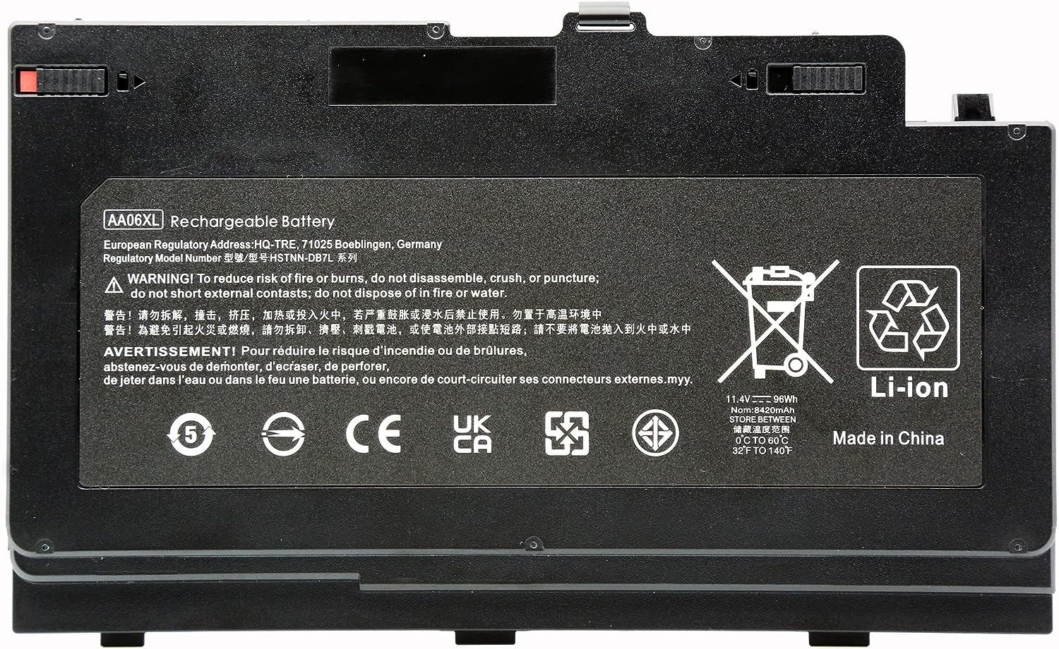 BATERIA HP ZBOOK 17 G4 SERIES | AA06XL | 11.4V · 8300MAH
