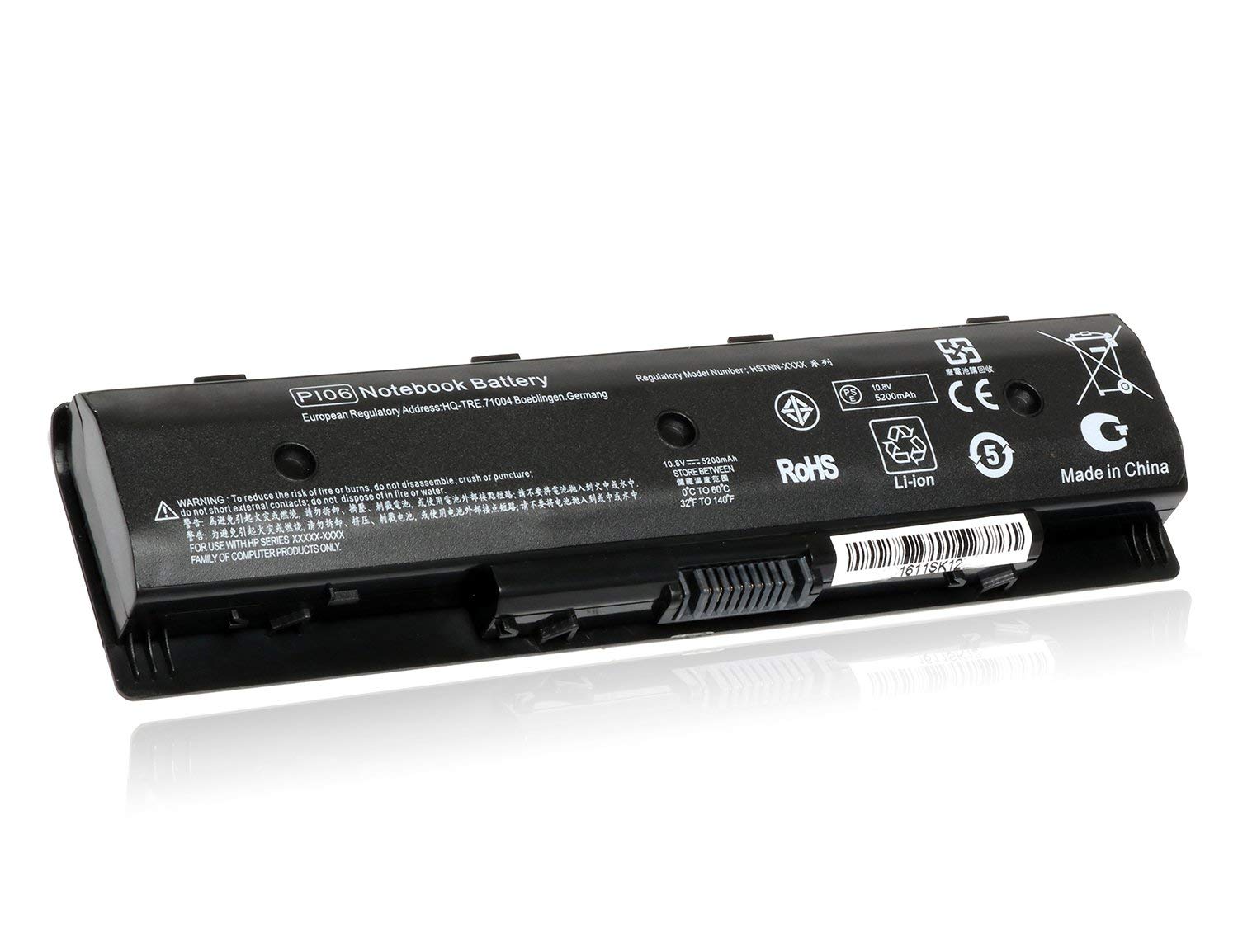 BATERIA HP / COMPAQ COMPATIBLE PI06 10.8V / 4400mAh