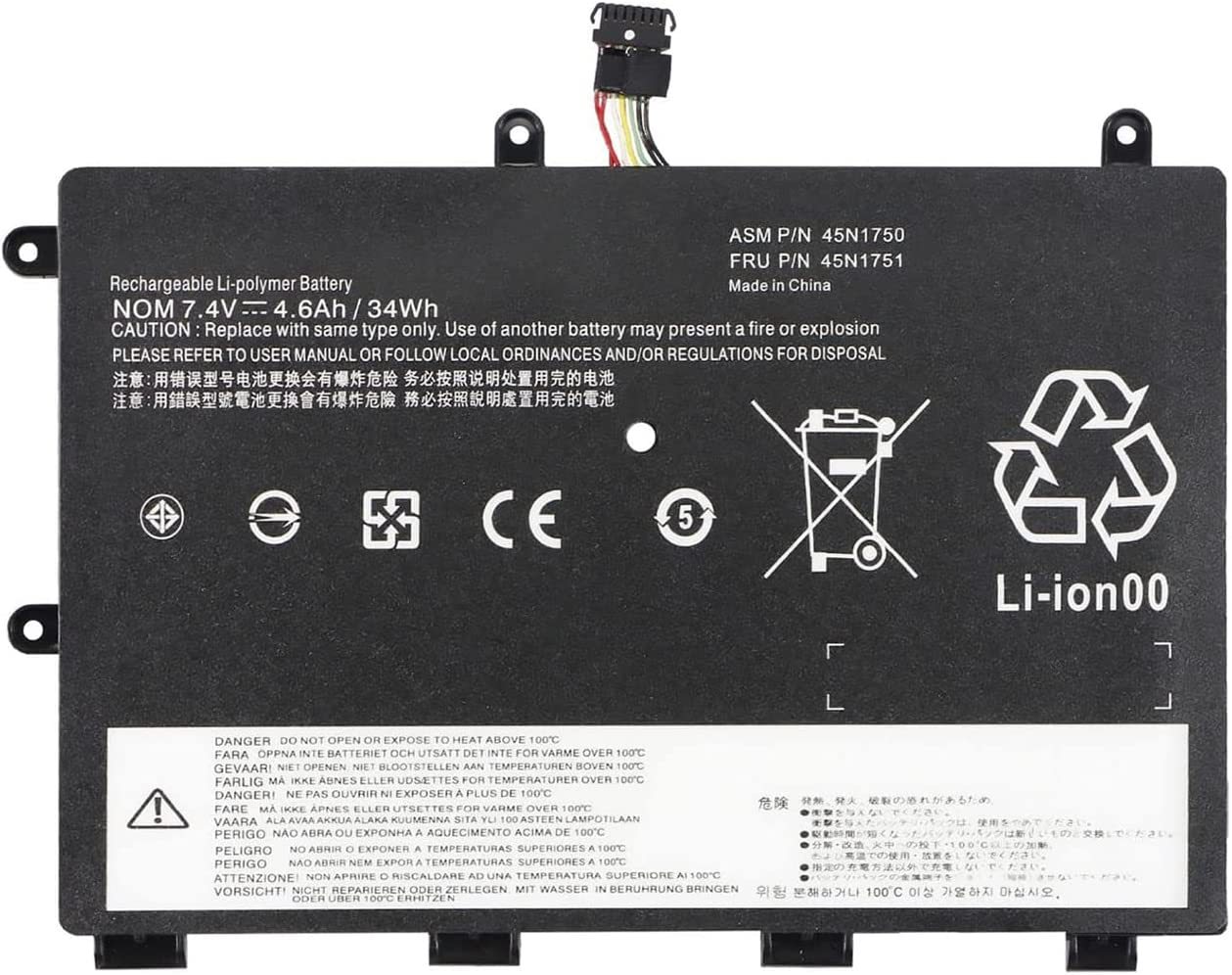 BATERIA LENOVO YOGA 11E SERIES 7.4V/4400mAh | 45N1751 45N1749 45N1750 45N1748