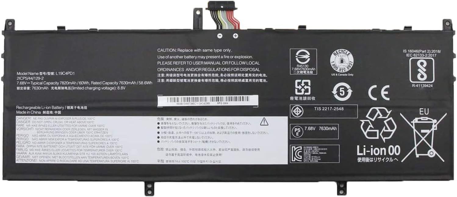BATERIA LENOVO YOGA C640-13IML SERIES | 5B10U65274 5B10U65275 L19C4PD1 L19D4PD1 SB10W67395 7.1V · 7140MAH