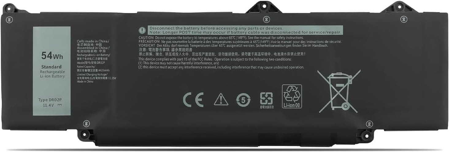 BATERÍA PORTÁTIL DELL LATITUDE 5340 5340 2-in-1 5540 5440 PRECISION 3580 3480 SERIES | DR02P 2X1V9 02X1V9 803W6 0803W6 11.1V · 3500mAh