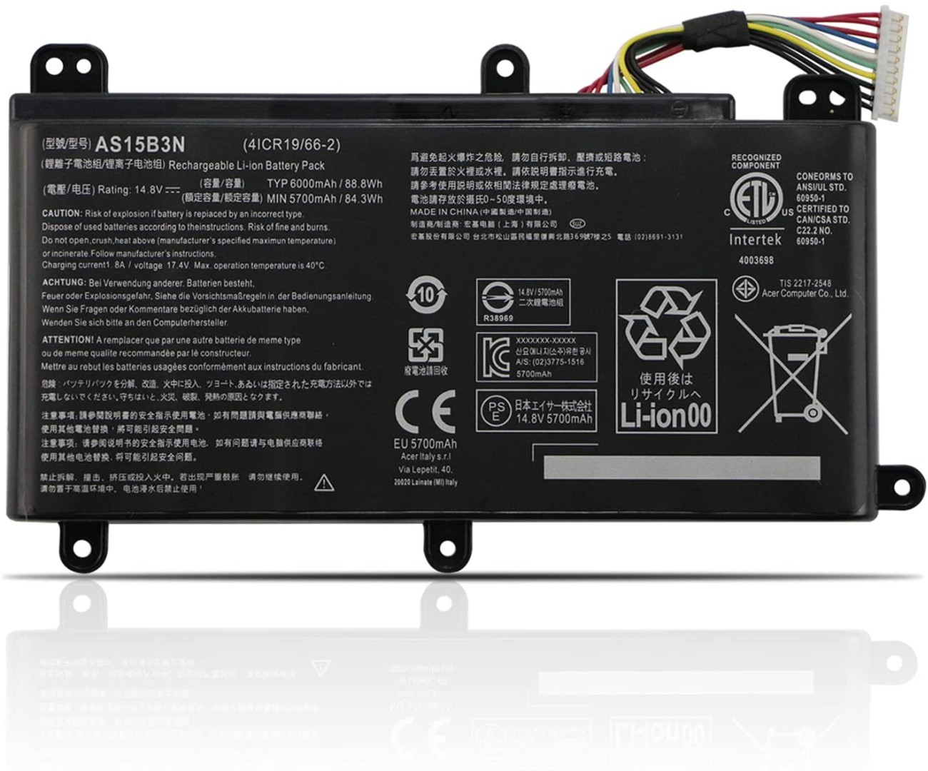 BATERIA ACER PREDATOR 15 G9-591 17 G5-793 G9000 SERIES | AS15B3N KT.00803.004 KT.00803.005