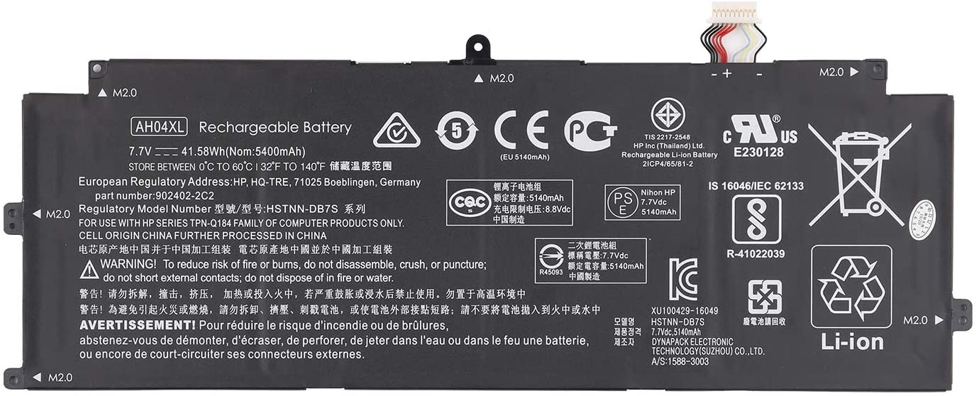 BATERIA HP SPECTRE 12 SERIES | AH04XL 902402-2B2 902402-2C2 902500-855 AH04041XL AH04041XL-PL HSTNN-DB7S