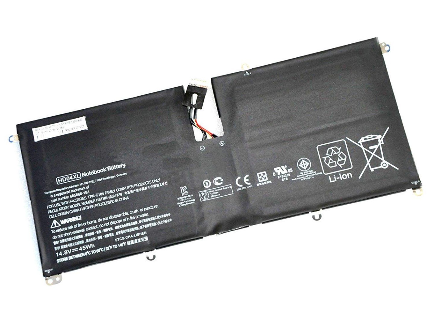 BATERIA COMPATIBLE HP SPECTRE XT SERIES | HD04XL 685866-171 HDO4XL HSTNN-IB3V TPN-C104