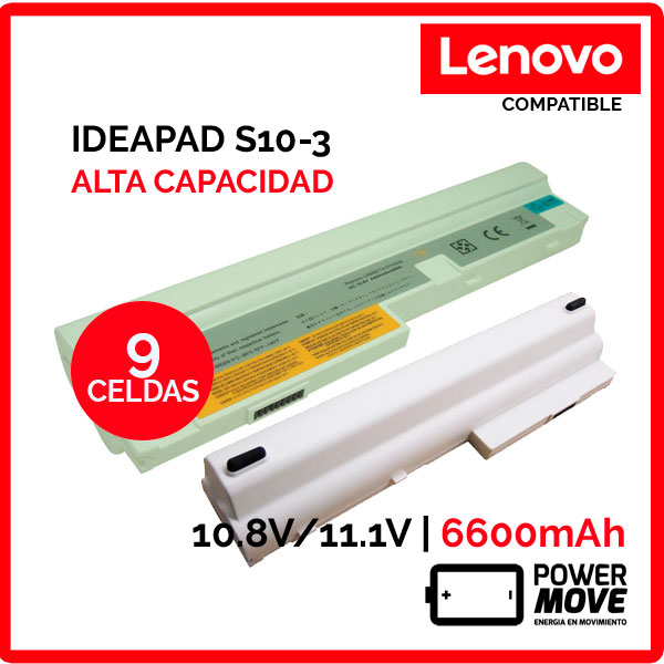 BATERIA LENOVO COMPATIBLE | IDEAPAD S100 | BLANCA | ALTA CAPACIDAD