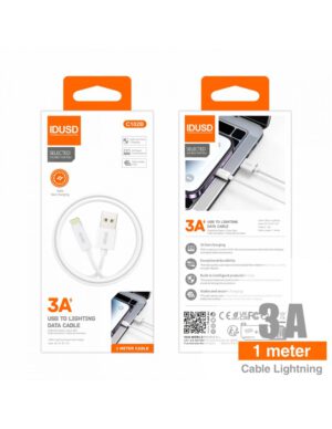 CABLE USB A LIGHTNING 1M 3.0A BLANCO | C102B
