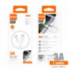 CABLE USB A USB-C 1M 3.0A BLANCO | C103B