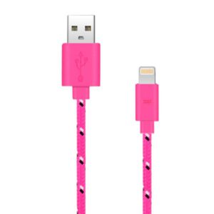 Cable USB | iPhone 5, 5S, 5C | iPod Touch 5 | iPod Nano 7 | Rosa