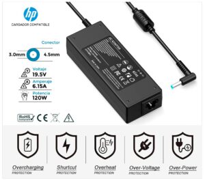 CARGADOR HP COMPATIBLE | 19.5V / 6.15A | 4.5 x 3.0mm | 120W