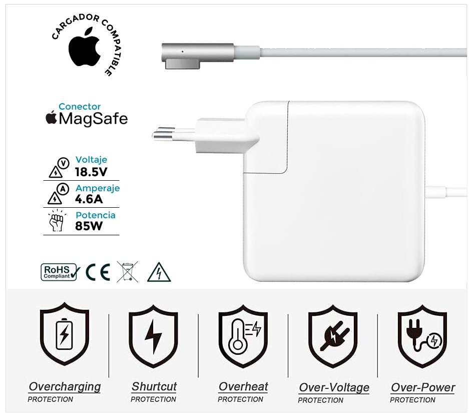 CARGADOR APPLE COMPATIBLE 85W MAGSAFE
