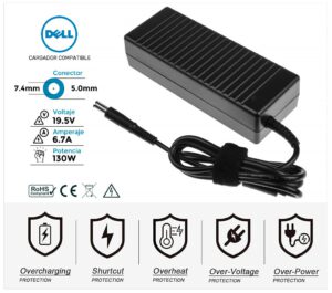 CARGADOR DELL COMPATIBLE | 19.5V / 6.7A | 7.4 x 5.0mm | 130W