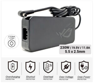 CARGADOR ASUS ORIGINAL | 19.5V / 11.8A | 5.5 x 2.5mm | 230W