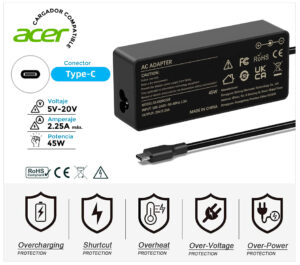 CARGADOR ASUS CHROMEBOOK FLIP C434TA C436F SERIES