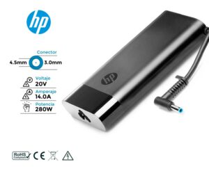 CARGADOR HP ORIGINAL 280W · 20V / 14.0A · 4.5 x 3.0mm