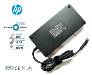 CARGADOR HP 280W ORIGINAL · 20V / 14.0A · 4.5 x 3.0mm