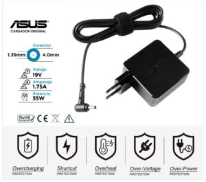 CARGADOR ASUS 35W ORIGINAL | 19V / 1.75A | 4.0 x 1.35mm