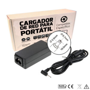 CARGADOR ASUS COMPATIBLE | 19V / 2.1A | 2.5 x 0.7mm | 40W