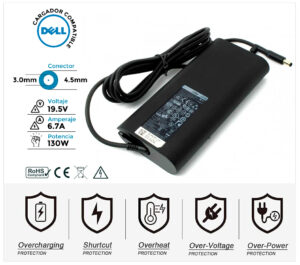 CARGADOR DELL COMPATIBLE | 19.5V / 6.7A | 4.5 x 3.0mm | 130W