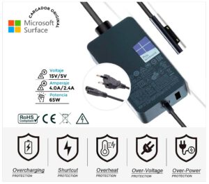 CARGADOR ORIGINAL MICROSOFT SURFACE PRO 5 SERIES | 65W 15V/4A