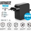 CARGADOR UNIVERSAL AUTOMÁTICO 90W 15-20V/6A MÁX. | 8 CONECTORES DIRECTO A PARED