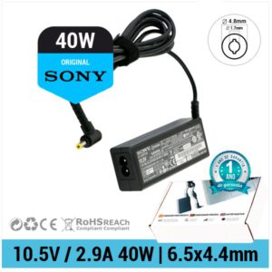 CARGADOR SONY ORIGINAL | 10.5V / 2.9A | 4.8 x 1.7mm | 40W