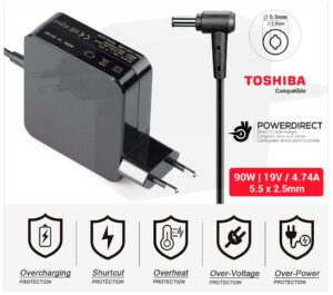 CARGADOR MSI COMPATIBLE | 19V / 4.74A | 5.5 x 2.5mm | 90W DIRECTO A PARED ( SIN CABLE )